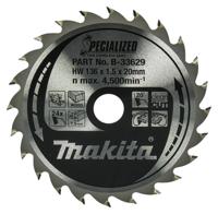 Makita Accessoires Cirkelzaagblad | Hout | 136X20X1,5 24T 20G - B-33629 - thumbnail