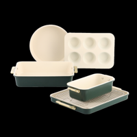 Padova Reserve Bakvormen Pine Green 6-delige set - thumbnail