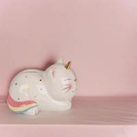 Eenhoorn Kat Spaarpot - thumbnail