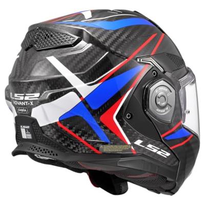 LS2 opklaphelm "ff901 advant x carbon future ii" helmet advant x carb.fut.ii m bl/wh/blue