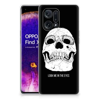 Silicone Back Case OPPO Find X5 Skull Eyes Silicone Back Case OPPO Find X5 Skull Eyes