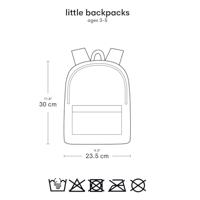 Kleine rugzak voor meisjes VLINDERS A Little Lovely Company rozen - thumbnail