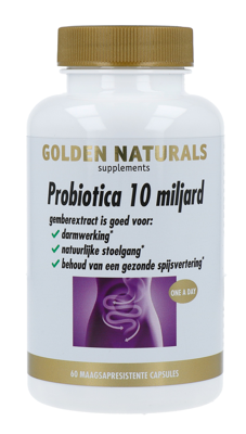 Golden Naturals Probiotica Plus 10 Miljard 60Capsules