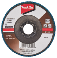 Makita Accessoires Lamellenschuurschijf 125mm Z120 - D-63812 D-63812 - thumbnail