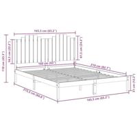 Bedframe extra lang zonder matras massief hout 160x210 cm - thumbnail