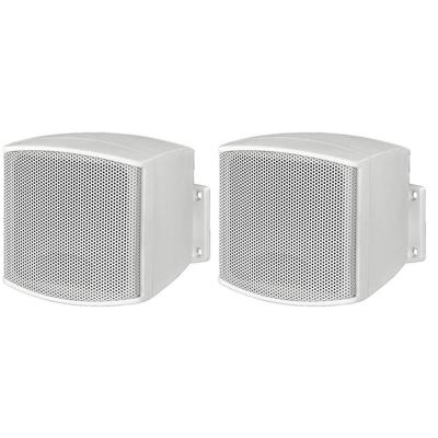 Monacor EUL-26/WS PA-wandluidspreker, Wandluidspreker 10 W Zwart 1 paar