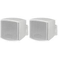 Monacor EUL-26/WS PA-wandluidspreker, Wandluidspreker 10 W Zwart 1 paar - thumbnail