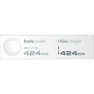 Schwaiger 42 cm satellietschotel lichtgrijs