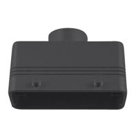 DAP 16p/72p Kabeldeel PG21 ingang boven zwart - thumbnail