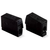 WAGO 224-104 224-104 Lampklem Flexibel: 0.5-2.5 mm² Massief: 0.5-2.5 mm² Aantal polen: 2 100 stuk(s) Zwart - thumbnail