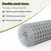 VidaXL Hek met paal zilver 1,2 x 10 m staal - thumbnail