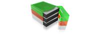 ICY BOX IB-AC602b-6, 3,5 HDD Schutzbox, transparent, 6 Farben 3,5 harde schijf bewaarbox - thumbnail