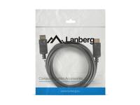 Kabel DisplayPort Lanberg CA-DPDP-10CC-0030-BK Zwart 3 m - thumbnail