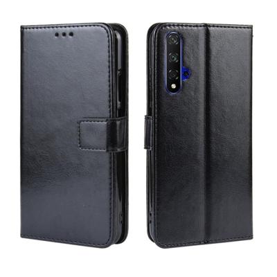 Retro Crazy Horse textuur horizontale Flip lederen case voor Huawei Honor 20 met houder & kaartsleuven & fotolijstjes (zwart) Retro Crazy Horse textuur horizontale Flip lederen case voor Huawei Honor 20 met houder & kaartsleuven & fotolijstjes (zwart)