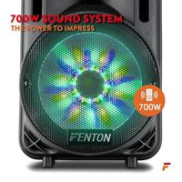 Fenton FT12LED actieve 700W mobiele 12 inch speaker met LED-show - thumbnail
