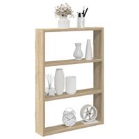 Wandschap 43x9x60 cm bewerkt hout sonoma eikenkleurig - thumbnail