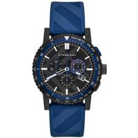 Horlogeband Burberry BU9807 Kunststof/Plastic Blauw 22mm - thumbnail