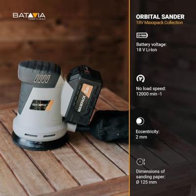 Batavia Maxxpack 18v accu excentrschuurmachine 125mm body