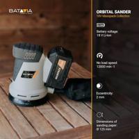 Batavia Maxxpack 18v accu excentrschuurmachine 125mm body - thumbnail