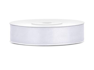 Satijnlint wit 12mm/25m