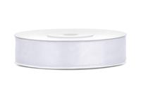 Satijnlint wit 12mm/25m - thumbnail