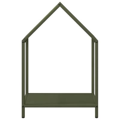 Brandhoutrek 40x25x60 cm koudgewalst staal olijfgroen