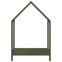 Brandhoutrek 40x25x60 cm koudgewalst staal olijfgroen - thumbnail