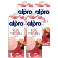 Alpro - Soja Drink Rode Vruchten - 4x 1ltr - thumbnail