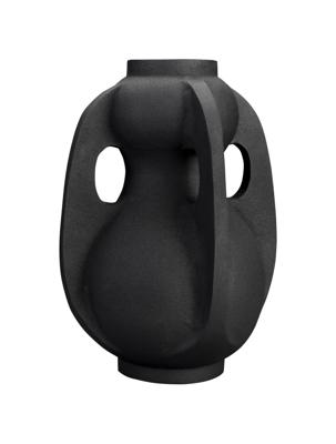 Dutchbone Vaas 'Thiago' 38cm hoog, kleur Zwart Dutchbone Vaas 'Thiago' 38cm hoog, kleur Zwart