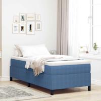 Bedframe Blauw 80 x 200 cm Katoenen stof - thumbnail