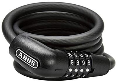 Abus coil cable lock tresor 6512c black 180cm scmu-holder included