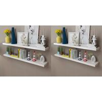 Wandplanken 4 st 120 cm wit - thumbnail