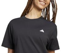 Dames-T-Shirt met Korte Mouwen Adidas Essentials Zwart - Maat: L - thumbnail
