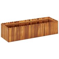 VidaXL Plantenbak verhoogd 100x30x25 cm massief acaciahout - thumbnail