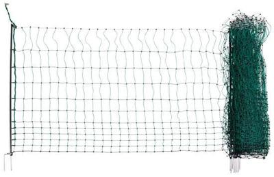 AKO Kippennet Premium 122cm-25m. dubbele pen Groen/wit