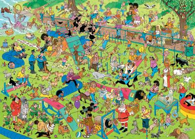 Jumbo Jan van haasteren legpuzzel - hondenparcours, 1000st.