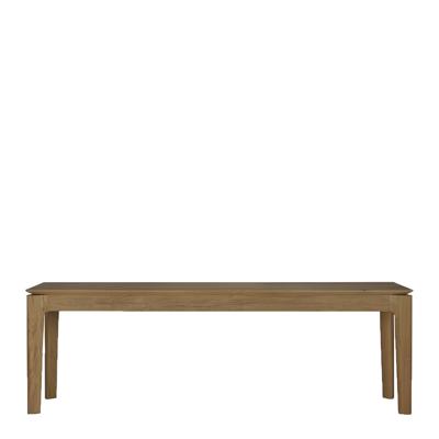 Ethnicraft Eetkamerbank 'Bok' Teakhout, 146cm, kleur Bruin Ethnicraft Eetkamerbank 'Bok' Teakhout, 146cm, kleur Bruin