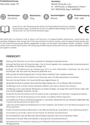 Elektrisch bureau MA-Leader 7.0 Wit