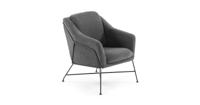 Kave Home Fauteuil 'Brida', kleur donkergrijs - thumbnail