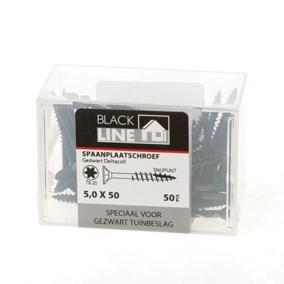 Spaanpl.schr.zwart pk tx20 5.0X50(50)