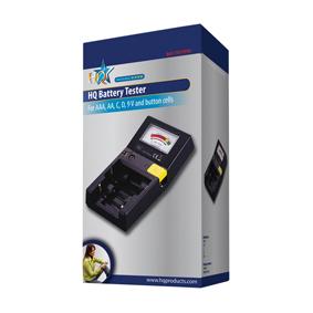 Batterijentester (AAA, AA, C, D, 9V en knoopcellen)