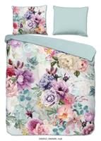 Descanso Dekbedovertrek "bloemen" - Multi - (200x200/220 cm) - Biologisch Katoen satijn - thumbnail