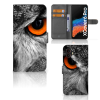 Samsung Galaxy Xcover 6 Pro | Telefoonhoesje | Met pasjeshouder | Uil - thumbnail