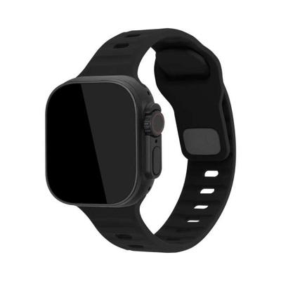 Mobilize Silicon Watch Band - Sports - for Apple 42/44/45/49mm - Black