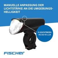 FISCHER FAHRRAD 45 LUX, small-box Fietsverlichtingsset LED Zwart - thumbnail