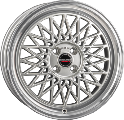 BORBET B silver rim polished BORBET B silver rim polished