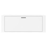 VidaXL Wandschoenenkast 100x35x38 cm bewerkt hout hoogglans wit - thumbnail