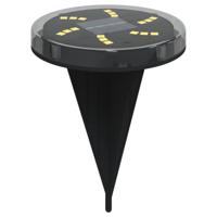 VidaXL Grondlampen 4 st solar met grondpennen warmwit - thumbnail