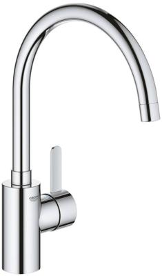 Grohe Eurosmart Cosmopolitan keukenmengkraan hoge uitloop lage druk chroom