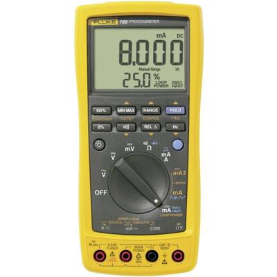 Fluke 789/EUR Multimeter Digitaal Proces-stroomlevering CAT III 1000 V, CAT IV 600 V Weergave (counts): 30000 Fluke 789/EUR Multimeter Digitaal Proces-stroomlevering CAT III 1000 V, CAT IV 600 V Weergave (counts): 30000